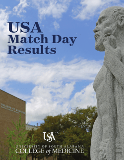 Match Day Results - USA Health System