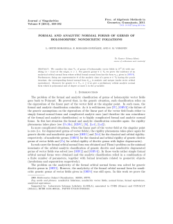 Formal and Analytic normal forms of germs of holomorphic