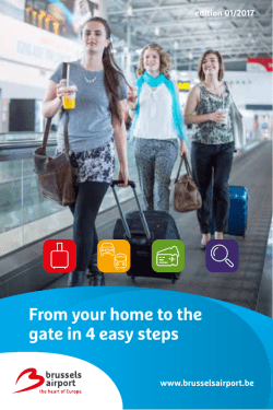 From your home to the gate in 4 easy steps