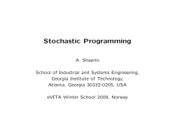 Stochastic Programming