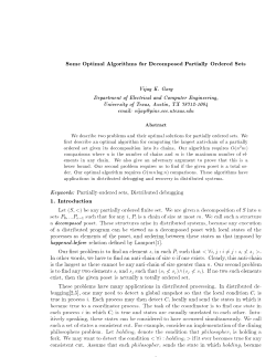 Some Optimal Algorithms for Decomposed Partially Ordered Sets