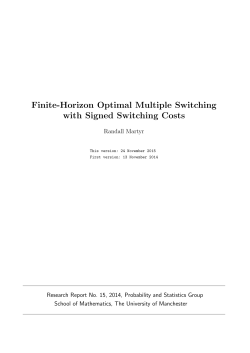 Finite-Horizon Optimal Multiple Switching with Signed Switching Costs