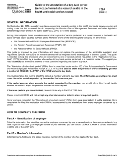 Attestation of a buy-back period (employer`s form)