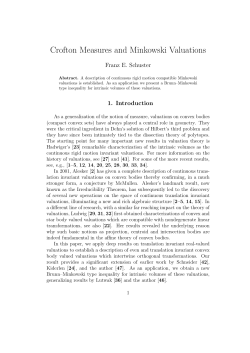 Crofton Measures and Minkowski Valuations