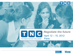 PowerPoint-Pr&auml;sentation - The Negotiation Challenge