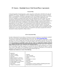 Parent-Player Agreements Form