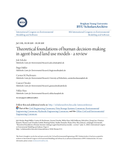 Theoretical foundations of human decision-making in agent