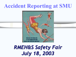 Accident Reporting &ndash; Workshop