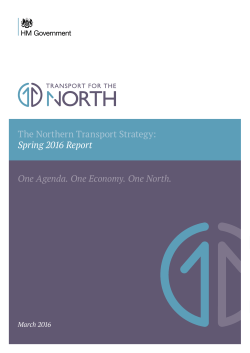 The Northern Transport Strategy