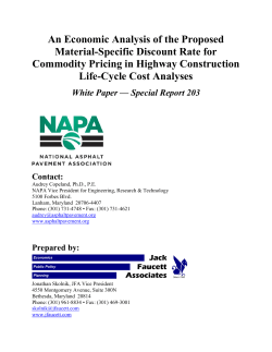 An Economic Analysis of the Proposed Material