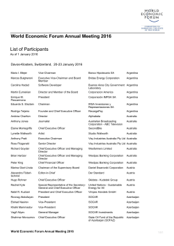 List of Participants (as displayed on TopLink) SF