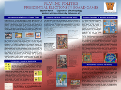 Playing Politics: Presidential Elections in Board Games