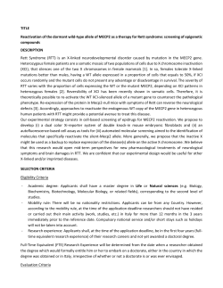 Reactivation of the dormant wild-type allele of MECP2 as a therapy