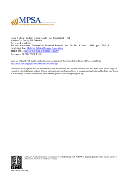 Issue Voting Under Uncertainty: An Empirical Test