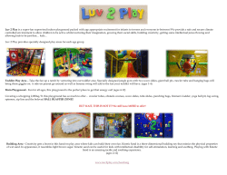 Luv 2 Play is a super-fun supervised indoor playground packed with