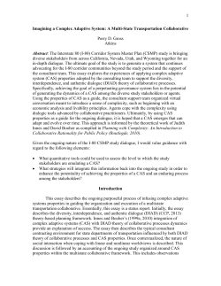1 Imagining a Complex Adaptive System: A Multi