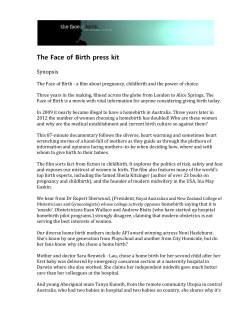 Face of Birth press kit (.doc)