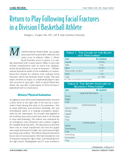 Return to Play Following Facial Fractures in a
