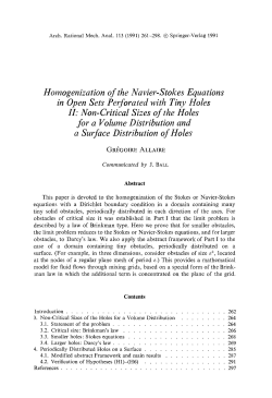 Homogenization of the Navier-Stokes equations in open sets