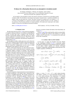 Evidence for a fluctuation theorem in an atmospheric circulation model
