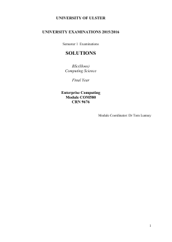 Solutions - Your Projects