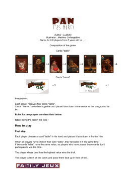 How to play - Facily Jeux