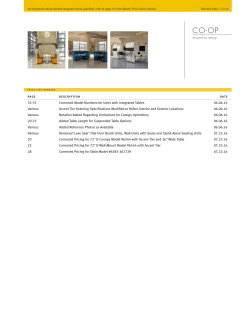 Co-op Meeting Spaces Price List
