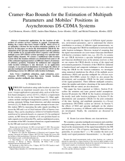 Cramer&ndash;Rao Bounds for the Estimation of Multipath Parameters and