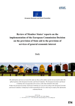 Study on the "Review of Member States` reports..."