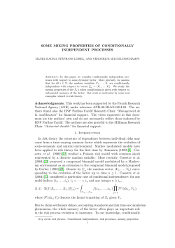 SOME MIXING PROPERTIES OF CONDITIONALLY INDEPENDENT