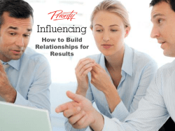 Influencing