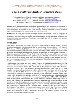 Is this a proof? Future teachers` conceptions of proof