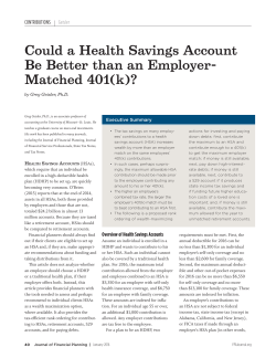 Could a Health Savings Account Be Better than an Employer