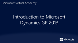 Microsoft Dynamics GP