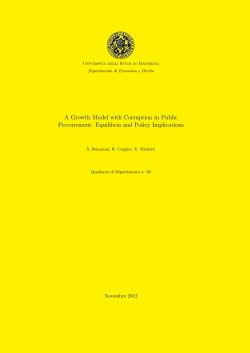 A Growth Model with Corruption in Public Procurement: Equilibria