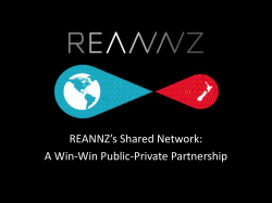 REANNZ`s Shared Network: A Win-Win Public-Private