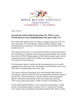 June 10, 2011 Sacramento makes final preparations for WMA event