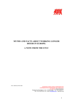 myths and facts about working longer hours in europe
