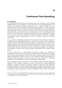 Continuous-Time Smoothing