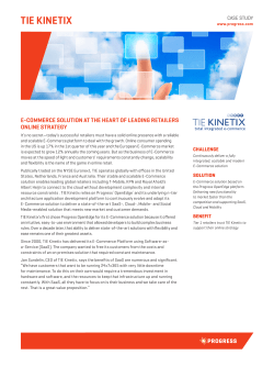 Progress DataDirect Case Study - TIE Kinetix