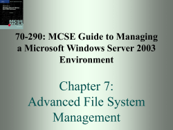 70-290: MCSE Guide to Managing a Microsoft Windows Server