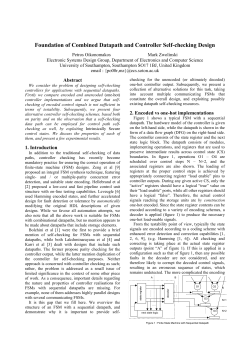 Considering on-line testability in high-level synthesis