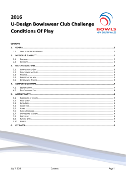 to view the Conditions of Play for 2016 U