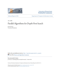 Parallel Algorithms for Depth-First Search