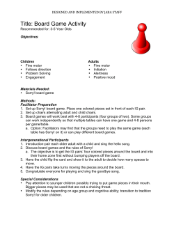 Board Game Activity - intergenerational.clahs.vt.edu