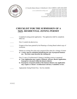 checklist of the submission of a non