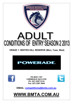 brisbane metropolitan touch association