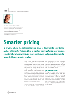 Smarter pricing - Ashridge Executive Education