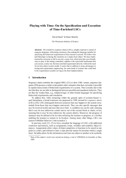 Playing with Time: On the Specification and Execution of Time
