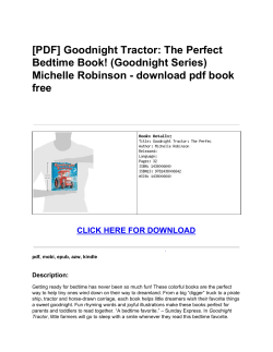Goodnight Tractor: The Perfect Bedtime Book! (Goodnight Series)